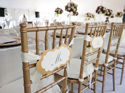 wedding chair rentals weston